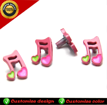 Factory supply music notation design zinc alloy strap buckle