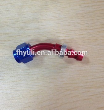 Racing aluminum AN fitting hose ending fitting