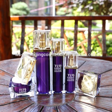 Wansheng Luxury Package Cosmetics Jar Bottle Square