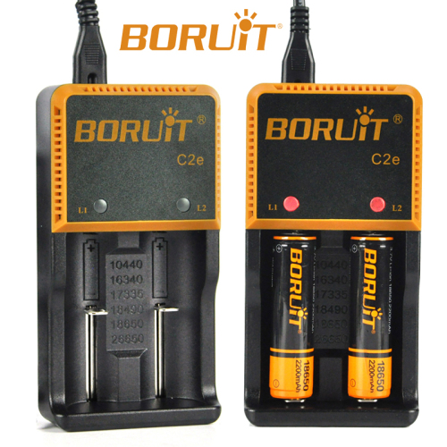 Boruit C2e Universal Smart 18650/26650 Battery Charger