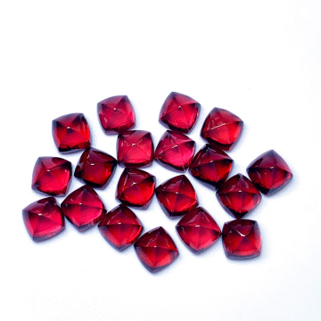 Mozambique Red Garnet Square All Shape Red Garnet