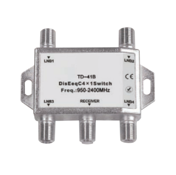 Highfly 4x1 Diseqc Switch: 4-In-1 Diseqc Multi Switch for Satellite Systems