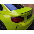 metallic fantasy lemon yellow car wrap