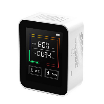 CO2 Detector Meter - USB Power & Battery Carbon Dioxide / TVOC Gas Concentration Content Monitor Air Quality Analyzer Teste