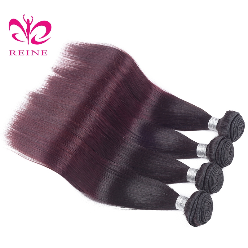 REINE fast shipping cheap virgin human hair extension 1b 99j weft wholesale price japan elgon hair color