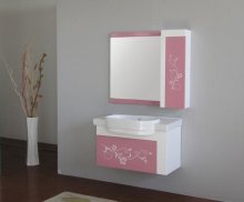 PVC Red bathroom cabinet lamp