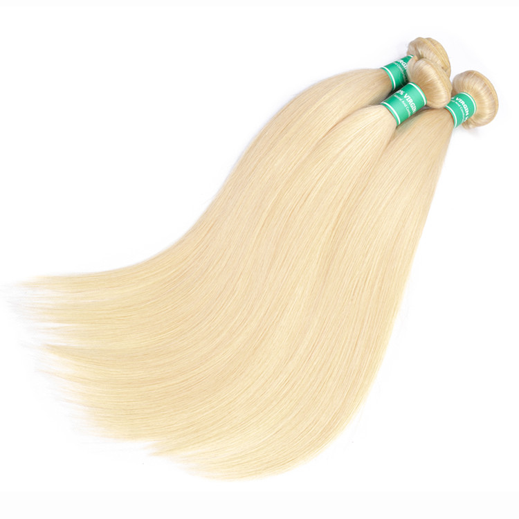 613 hair bundles Blonde Human Hair Wholesale virgin Russian Blonde human Hair extension