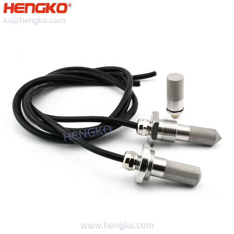 Digital output RS485 soil temperature and relative humidity sensor probe for breeding industry