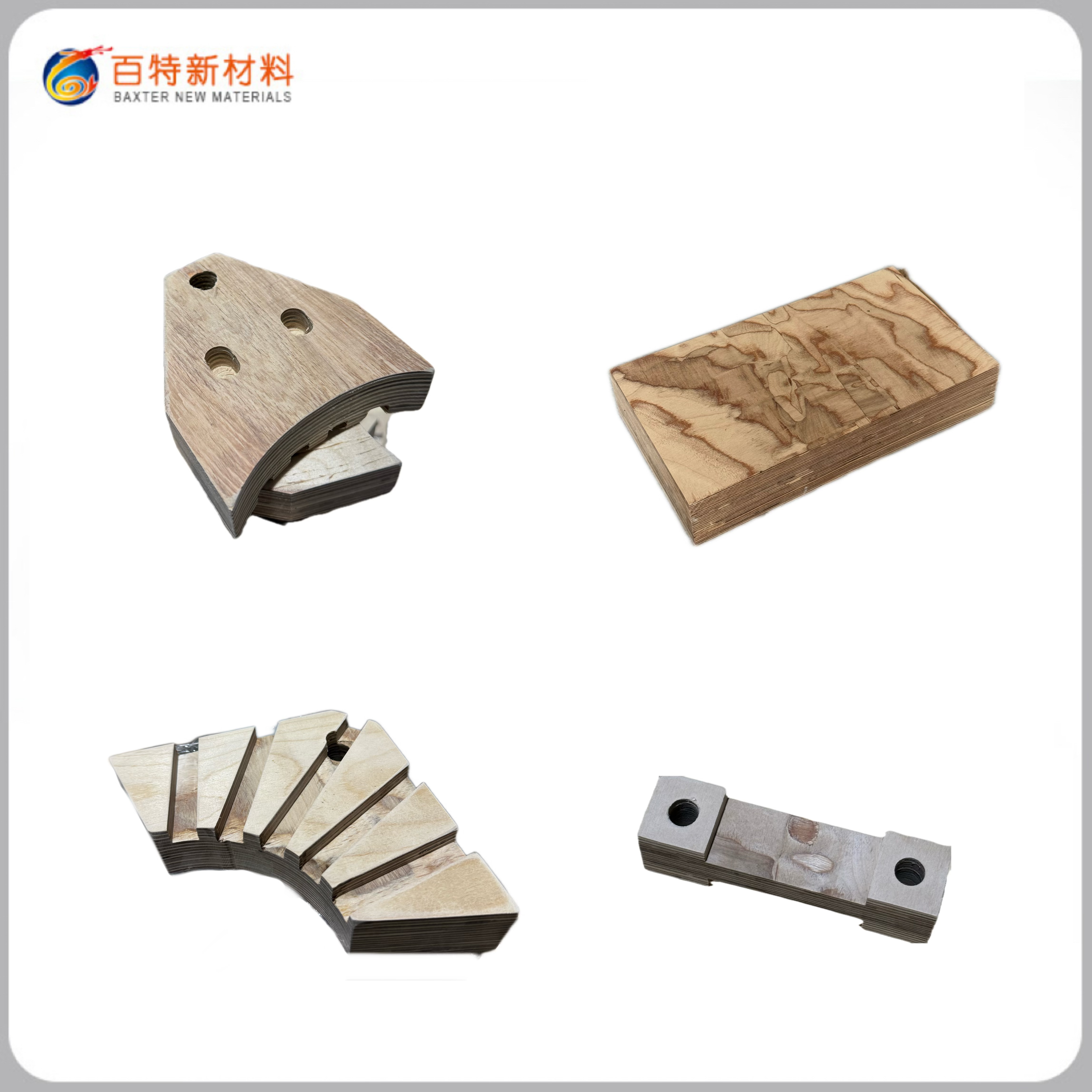 Piezas de madera laminada Laminated wood parts