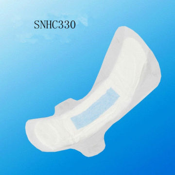 extra long sanitary pads with fan-shaped wing