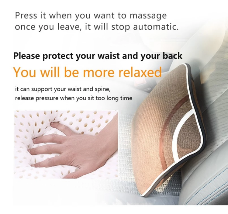 Car body dual purpose electric automatic heating multifunctional massage pillow for whole body massage