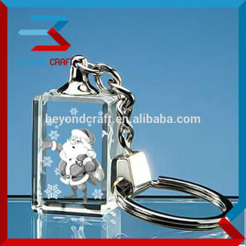 crystal keychan ring santa claus for christmas gift