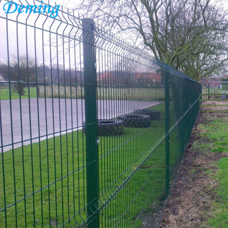 Wire Mesh Fence With Curves 3D Fence