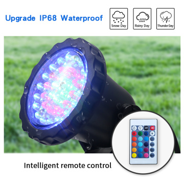 Remote Control LED Spotlight for Pond Garden Landscape