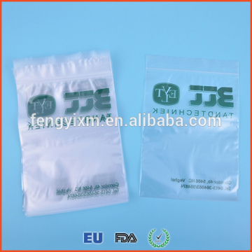 Custom resealable airtight ldpe ziplock transparent plastic electronic items bag