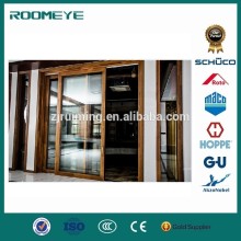 Elevator sliding door energy conservation aluminum composite wood