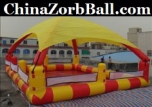 Inflatable Pool with Tent, Water Ball Pool