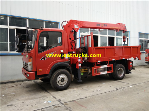 Sinotruk mini 3.5ton lori cranes