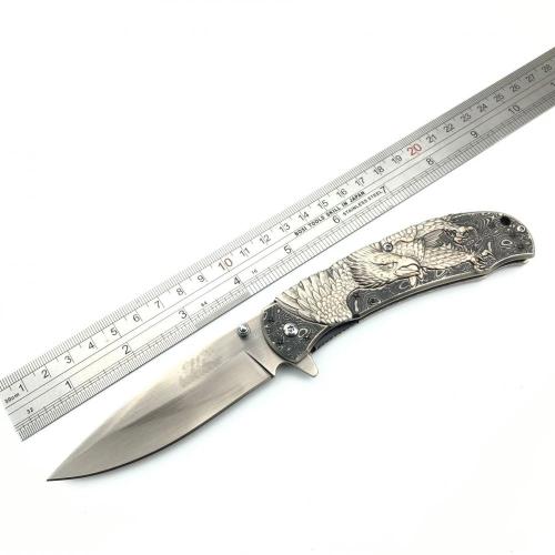 Embossed Flying Eagle Semi-Automatic Folding Knife