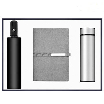 Business Stationery Gift Set: Umbrella Mug USB Pen Notebook