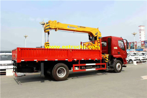 Dongfeng 6 Ton lori na cranes