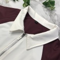 Cămăși de călărie în Burgundie Half Zip Equestrian Base strat de bază