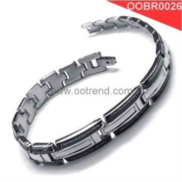 Men stainless steel black color bracelets