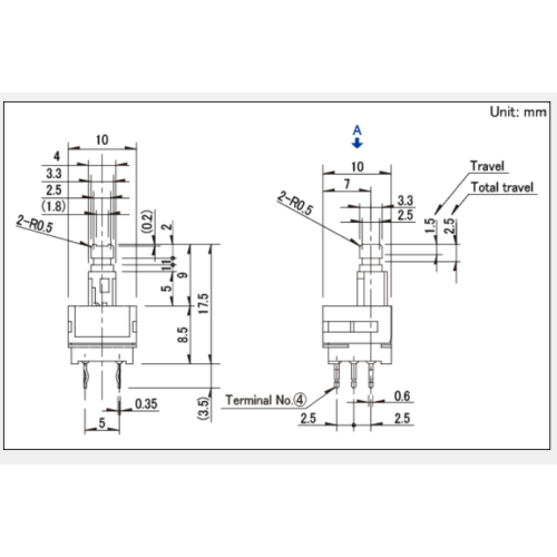 Spph1 series push switch