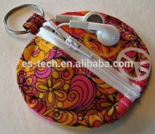 colorful earphone with colth bag