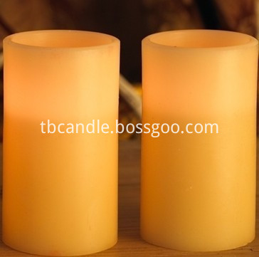 Flame free wax LED candles