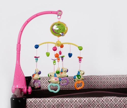 Multi - fungsional musik Baby Bed bergulir