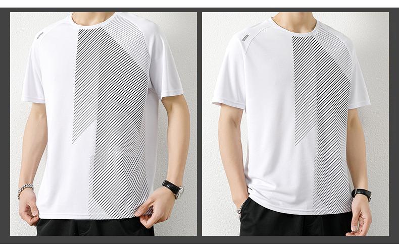 Дышащая короткая футболка из сетки большого размера Large Size Mesh Breathable Short T-shirt