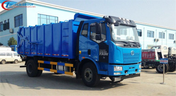 Luxurious type FAW J6 16cbm refuse collection vehicle