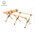 Outdoor Egg Roll Foldable Wooden Camping Table
