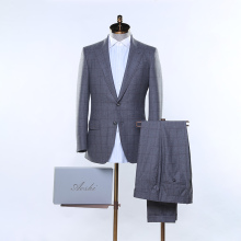 Chinese suppliers manufacture wool suit set for men Slim fit man office classic male suits