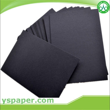 230 gsm Black colored card board paper mill 1mm black paper and paper board