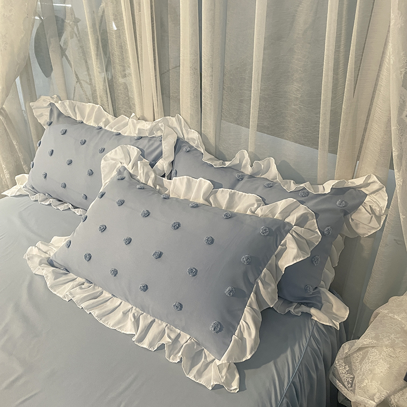 Velvet Tufted Custom DuvetCover bedroom King Bedding Set