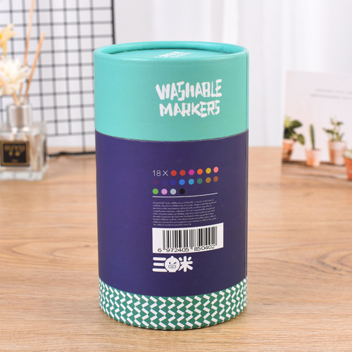 Caja de tubo de papel de cartón personalizado de empaquetado de lápiz de lápiz