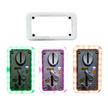 Multi Coin Acceptor Colorful Flashing Decorative Frame