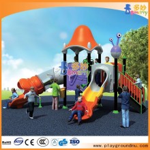 Kids entertainment play center large outdoor plastic slide tree house