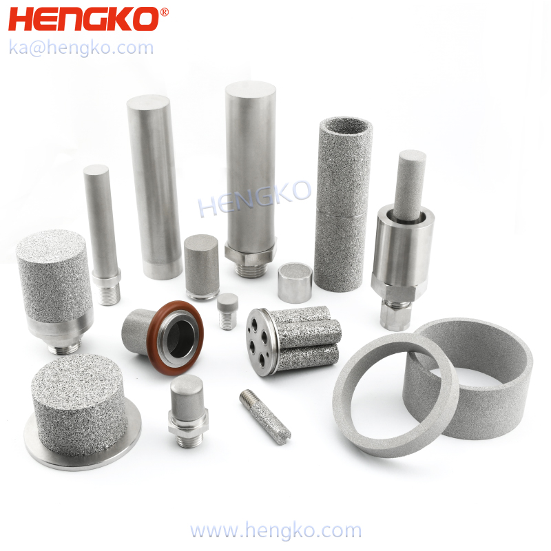 HENGKO 1 2 5 10 micron SS 304 316L sintered stainless steel porous metal highly difficult sintered high precision filter