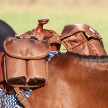 Custom Insulated Saddle Horn Bag for Horseback Riding
