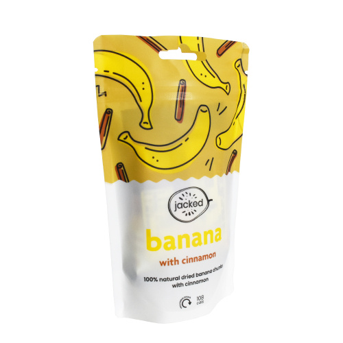 OEM Banana Slices Souch Food Contact Contact Recyclable Sac avec fermeture éclair