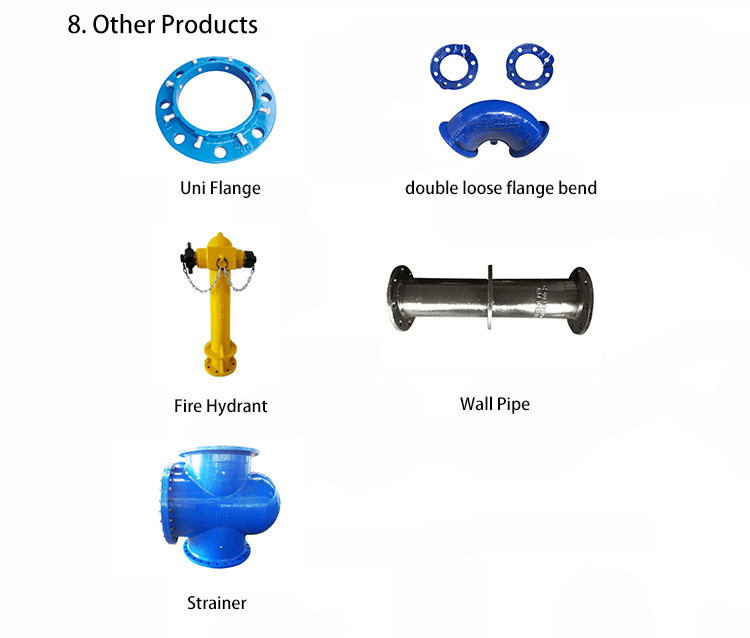 ductile iron pipe flange uni flange