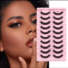 Mink Eyelash D Curl Fluffy Handmade Lashes Extensions
