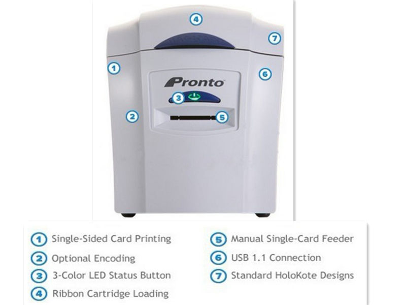 Pronto ID Card Printer Single Sided Cheap Printer