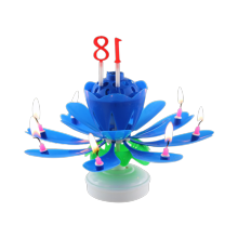 Cheap Wax Wholesale Happy Musical Flower Candle Party