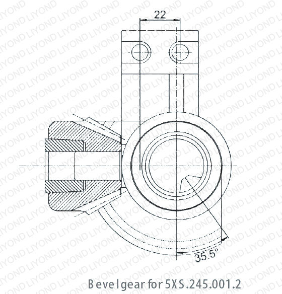 Earthing switch interlock one way 90 degree bevel gear precise gear for sale