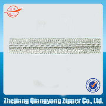 #5 new product silver tape silver teeth for top garment