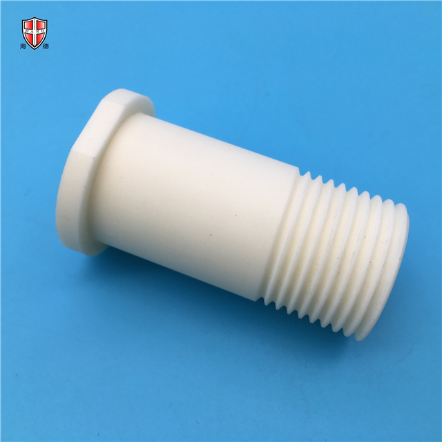 insulated alumina ceramic pitch threaded bolt sleeve